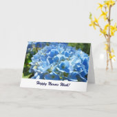 Happy Nurses Week Karten Blue Hydrangea Blume (Gelbe Blume)