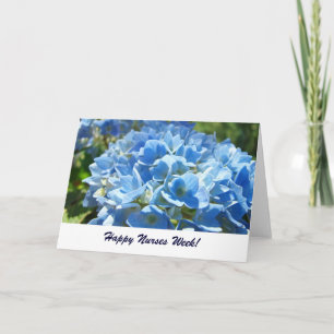 Happy Nurses Week Karten Blue Hydrangea Blume