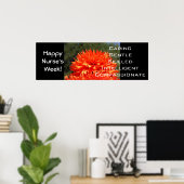 Happy Nurse's Week-Plakate Kümmerte Mitgefühl Poster (Heimbüro)