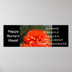 Happy Nurse's Week-Plakate Kümmerte Mitgefühl Poster