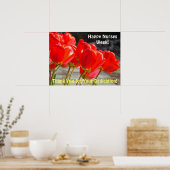 Happy Nurses Week Plakate Red Tulips Vielen Dank (Küche)