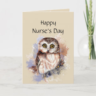 Happy Nurses's Day Fun Nurses are the Night Owls Karte