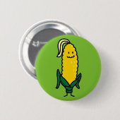 Happy Oar Corn on Cob Button (Vorne & Hinten)