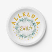 Happy Oaster Alleluia Pappteller (Vorderseite)