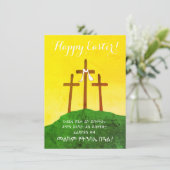 Happy Oaster Amharic Bible Verse Feiertagskarte (Stehend Vorderseite)