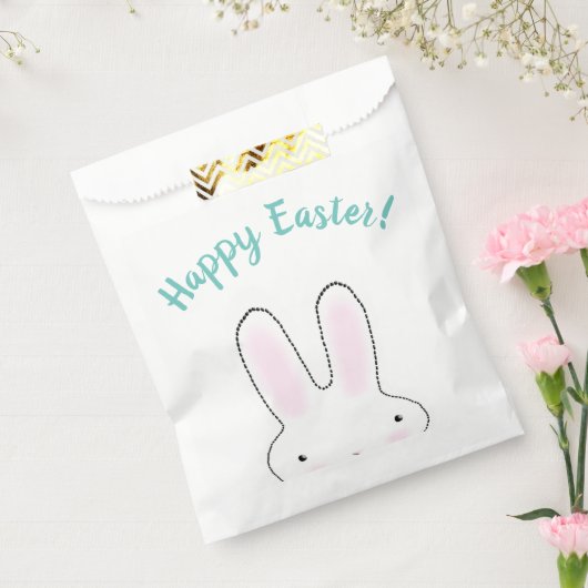 Happy Oaster aquamarin niedlich Ostern Bunny benut Geschenktütchen (Versiegelt)