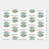 Happy Oaster Aquarell 3 verschiedene Muster Geschenkpapier Set (Vorderseite 2)