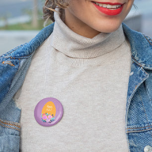 Happy Oaster Aquarell Button