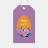 Happy Oaster Aquarell Geschenkanhänger (Vorderseite)