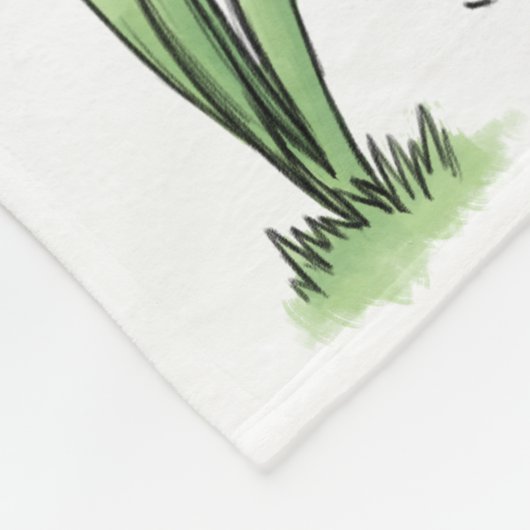 Happy Oaster Art Fleecedecke (Ecke)