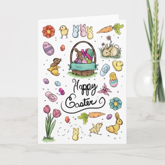 Happy Oaster Art Karte (Vorderseite)