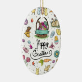 Happy Oaster Art Keramik Ornament (Rechts)