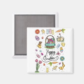 Happy Oaster Art Magnet (Vorderseite/Rückseite)