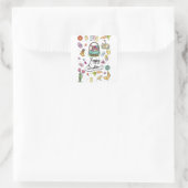 Happy Oaster Art Quadratischer Aufkleber (Tasche)