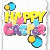Happy Oaster Aufkleber (Vorderseite)