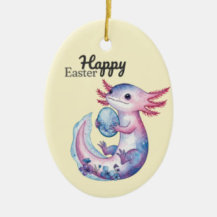Happy Oaster axolotl Keramik Ornament
