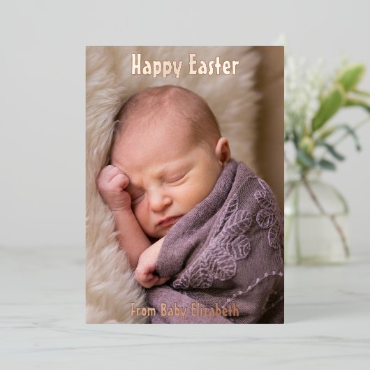 Happy Oaster Baby Ankündigung (Stehend vorne)