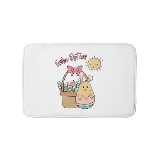 Happy Oaster Badematte (Vorderseite)