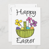 Happy Oaster Basket Feiertagspostkarte (Vorne/Hinten)