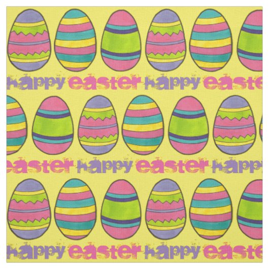 Happy Oaster Basket gestrichen Eier Jagd Eier Stoff (Muster)