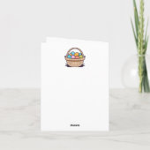 Happy Oaster Basket Personalisiert Karte (Rückseite)