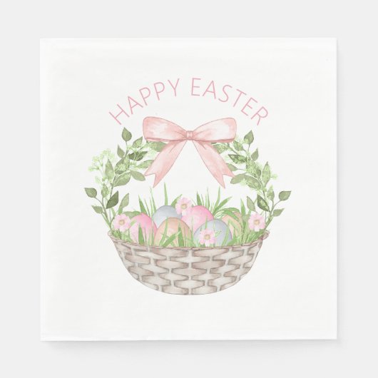 Happy Oaster Basket Serviette (Vorderseite)