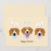 Happy Oaster Beagle Hunde Feiertagskarte (Vorne/Hinten)