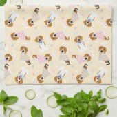 Happy Oaster Beagle Hunde Geschirrtuch (Gefaltet)