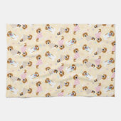 Happy Oaster Beagle Hunde Geschirrtuch (Horizontal)