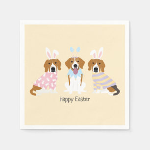 Happy Oaster Beagle Hunde Serviette