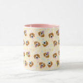 Happy Oaster Beagle Hunde Tasse (Zentrum)