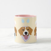 Happy Oaster Beagle Hunde Tasse (Zentrum)