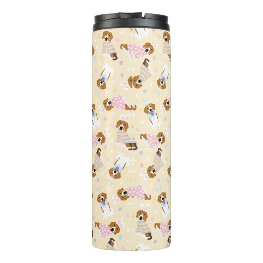 Happy Oaster Beagle Hunde Thermosbecher (Rückseite)