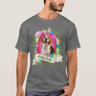 Happy Oaster Beagle Tragen Bunny Oar Eggs Cool  T-Shirt
