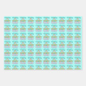 Happy Oaster Beautiful Religious Floral Custom Geschenkpapier Set (Vorderseite 3)