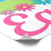 Happy Oaster Beautiful Religious Poster (Ecke)