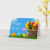 Happy Oaster, beliebtes Design Karte (Gelbe Blume)