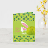 Happy Oaster, benutzerdefinierte Textkarte Karte (Gelbe Blume)