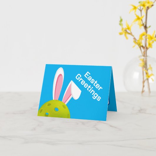 Happy Oaster, benutzerdefinierter Text + Hintergru Karte (Gelbe Blume)