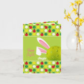 Happy Oaster, benutzerdefinierter Text Karte (Gelbe Blume)