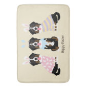 Happy Oaster Bernese Mountain Hunde Badematte (Vorderseite Vertikal)