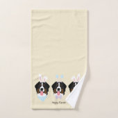 Happy Oaster Bernese Mountain Hunde Badhandtuch Set (Handtuch)