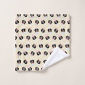 Happy Oaster Bernese Mountain Hunde Badhandtuch Set (Waschlappen)