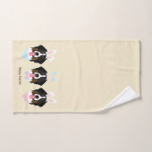 Happy Oaster Bernese Mountain Hunde Badhandtuch Set (Handtuch)