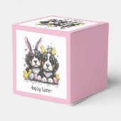 Happy Oaster Bernese Mountain Hunde Geschenkschachtel (Rückseite)