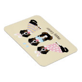 Happy Oaster Bernese Mountain Hunde Magnet (Rechte Seite)