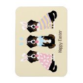Happy Oaster Bernese Mountain Hunde Magnet (Vertikal)