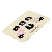 Happy Oaster Bernese Mountain Hunde Magnet (Linke Seite)