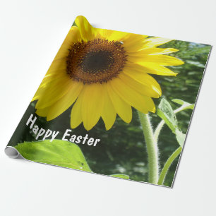 Happy Oaster, Big Yellow Daisy, Wrapping Paper. Geschenkpapier