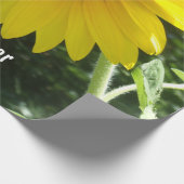 Happy Oaster, Big Yellow Daisy, Wrapping Paper.  Geschenkpapier (Ecke)